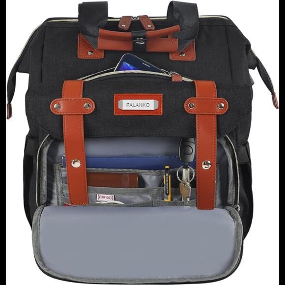 Travel Laptop Backpack, Doctor Teacher Work RFID Anti Theft Durable Laptops - Picture 6 of 6